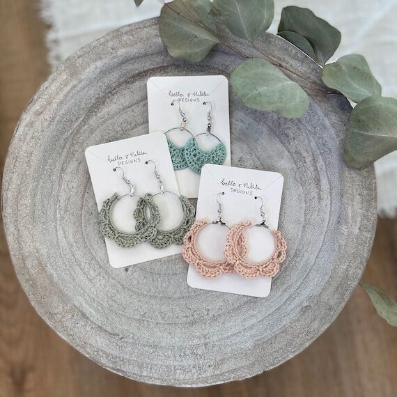 Crochet Earrings | Jewelry | Earrings | Handm...