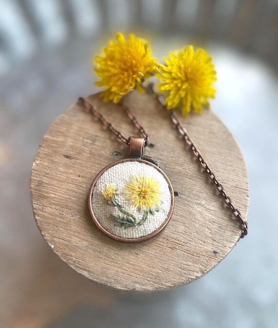 SUMMER Collection | Dandelion Embroidery | Ne...