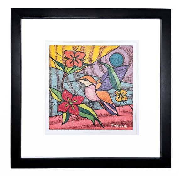 Multicolored Hummingbird, Andean landscape, S...