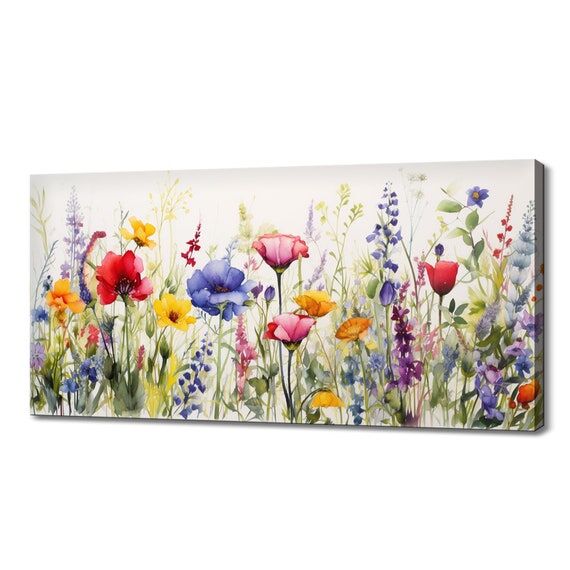 Beautiful Colourful Spring Wildflowers Meadow...