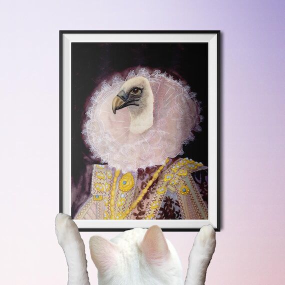 Vulture Culture Watercolor Giclee Print Handm...