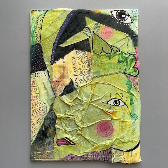Original 5x7 Artwork - Handmade Art - Acryli...