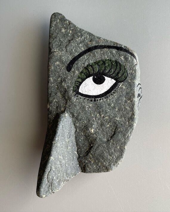 Original Art - Painted Alaskan Rock - 3D Char...