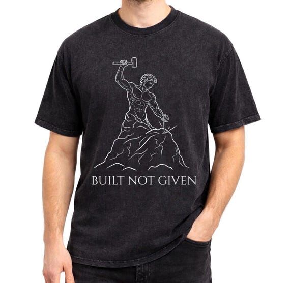 Stoic Philosophy T-Shirt, Greek Statue, Heavy...
