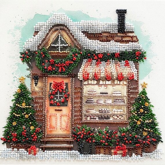 Christmas Bead Embroidery Kit – Winter Bake...