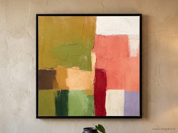 Coral Canvas Original Abstract Expressionism ...