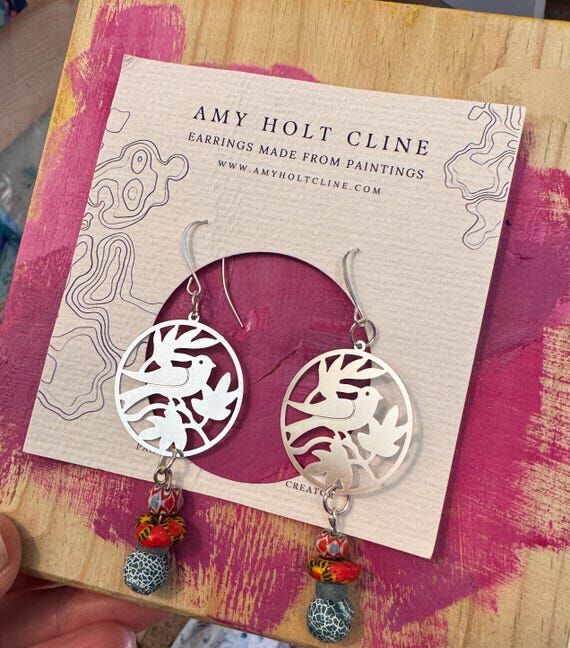 Bird Bling Dangle Earrings...