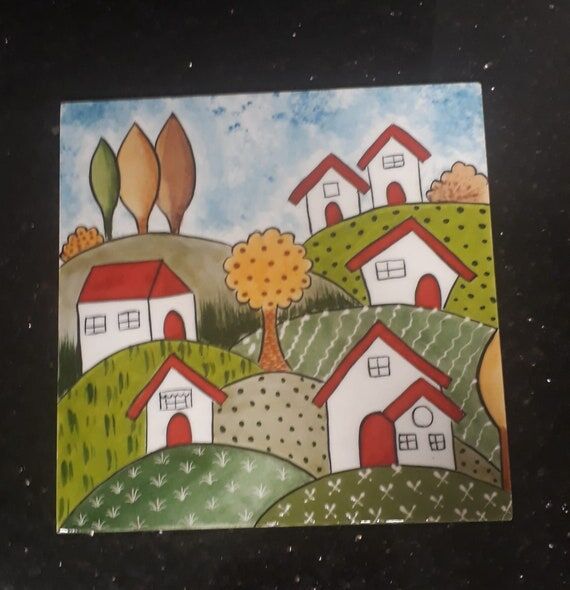 Handcrafted Framed Turkish Ceramic Tile, Colo...