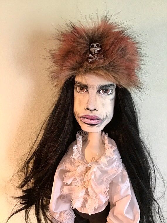 Ian Astbury customized art doll, 27" han...