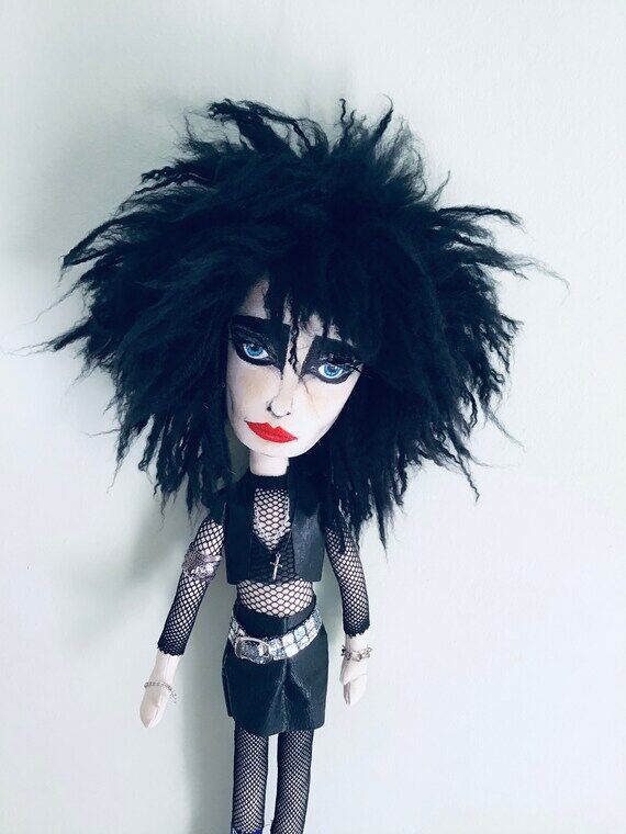 Siouxsie Sioux customized doll, 29" hand...