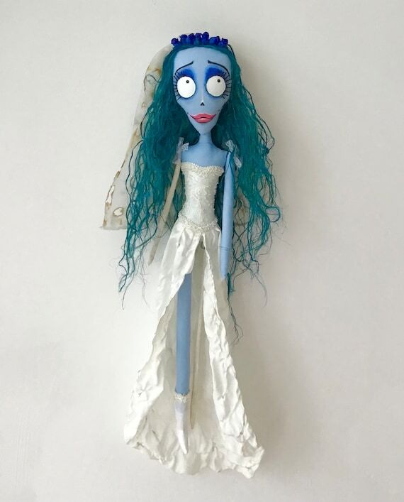 Handmade Corpse Bride Art Doll: 30" Goth...