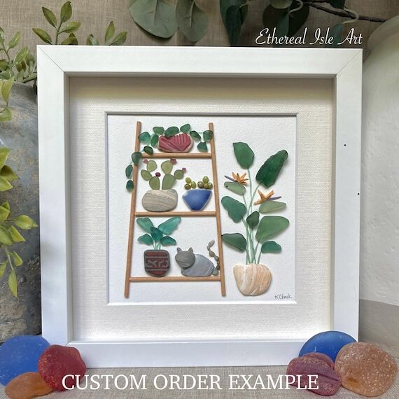 CUSTOM ORDER | Premium Botanical Sea Glass Ar...