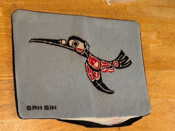 Needlepoint NW Indigenous Art “Humingbird R...