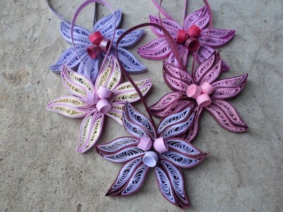 Quilled Christmas Ornaments: Shabby Chic Pape...
