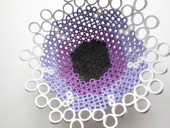Paper Sculpture Bowl: Original Purple Home De...