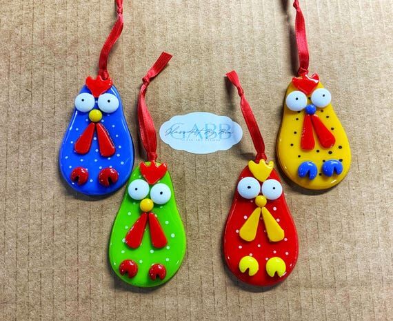 Whimsical Chicken Ornaments...