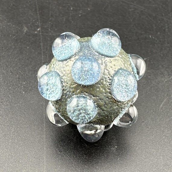 Contemporary Handmade Art Glass Marble 1.33&q...