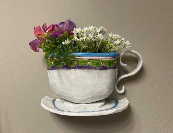 Coffee cup wall pocket decor...