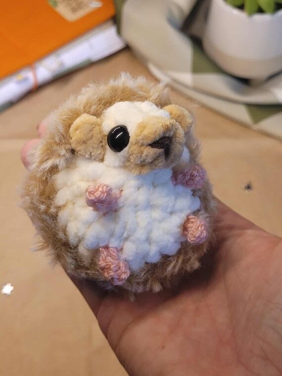 Crochet Hedgehog Plush | Whimsical Handmade C...