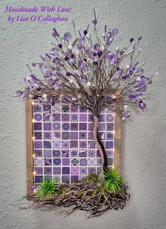 Lavender Dreams Tree of Life Wall Hanging | P...