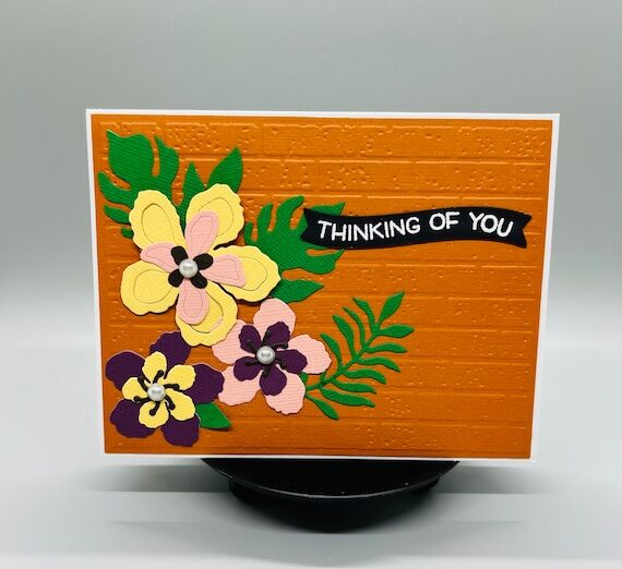 Handmade Thinking of You Card – Floral Symp...