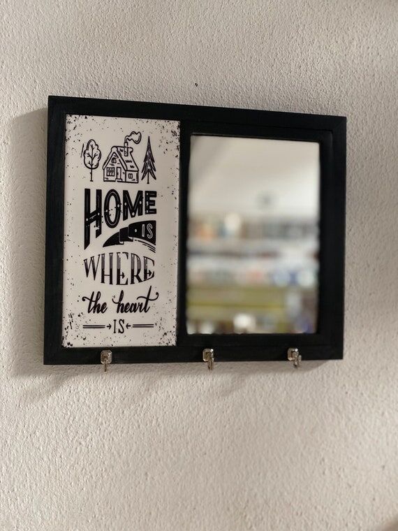Key Holder, Wall Mirror, Minimalist Entrance...