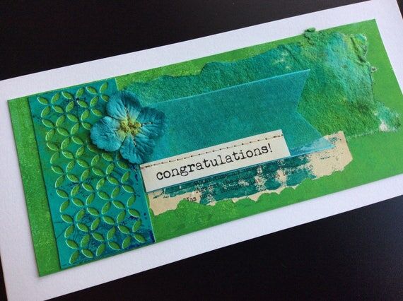 Handmade Art Card - Congratulations...