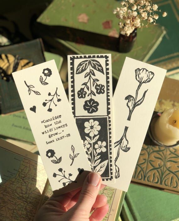 Wildflower Bible Verse Bookmark | Original Ha...