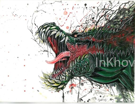Deviljho painting, Monster Hunter World Illus...