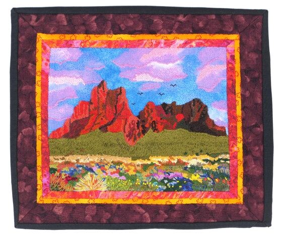 Utah National Park Art Quilt: Handmade Landsc...