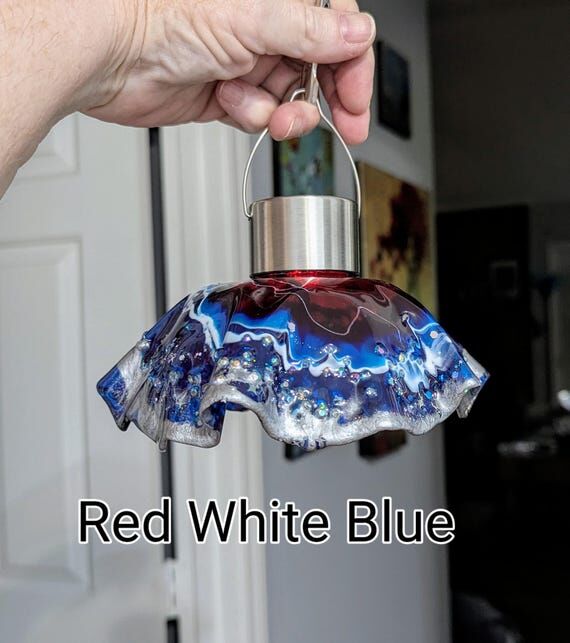 Color Changing Resin Flower Solar Garden Ligh...
