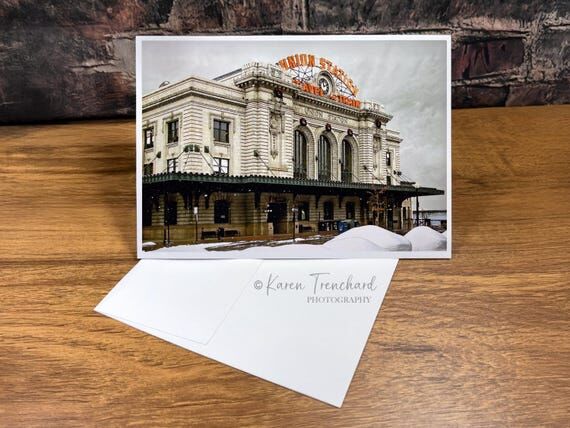 Denver Union Station Vintage Greeting Card, M...
