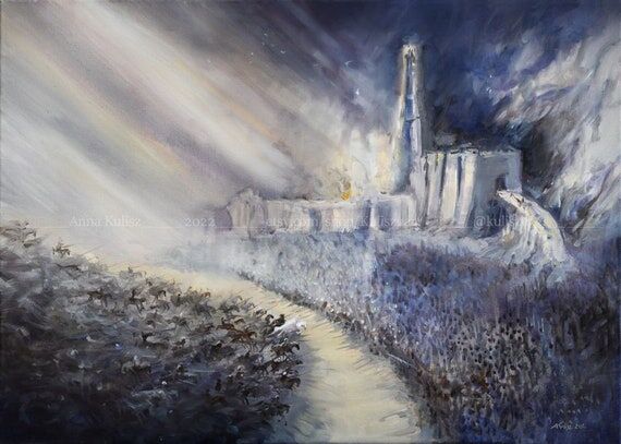 Helm's Deep - print || original LotR art | Ga...