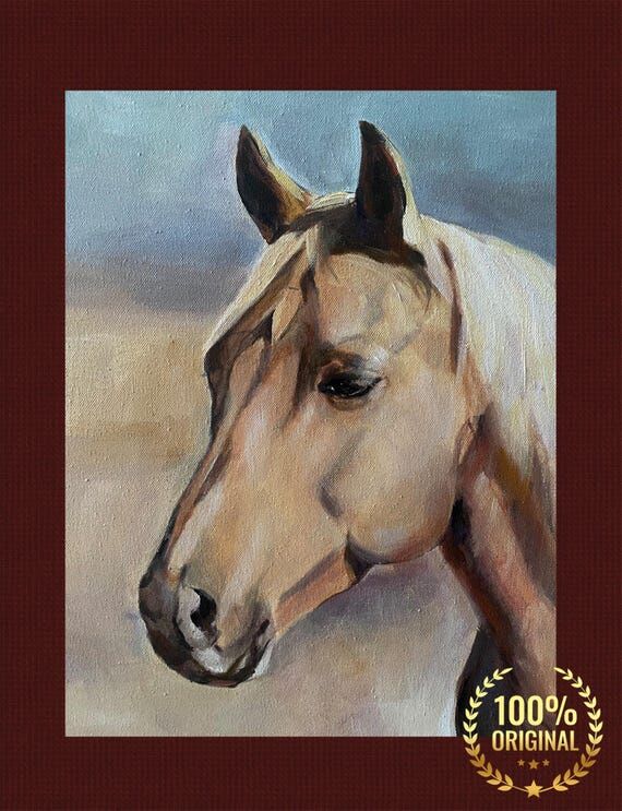 Horse Oil Painting Commission from Photo, Per...