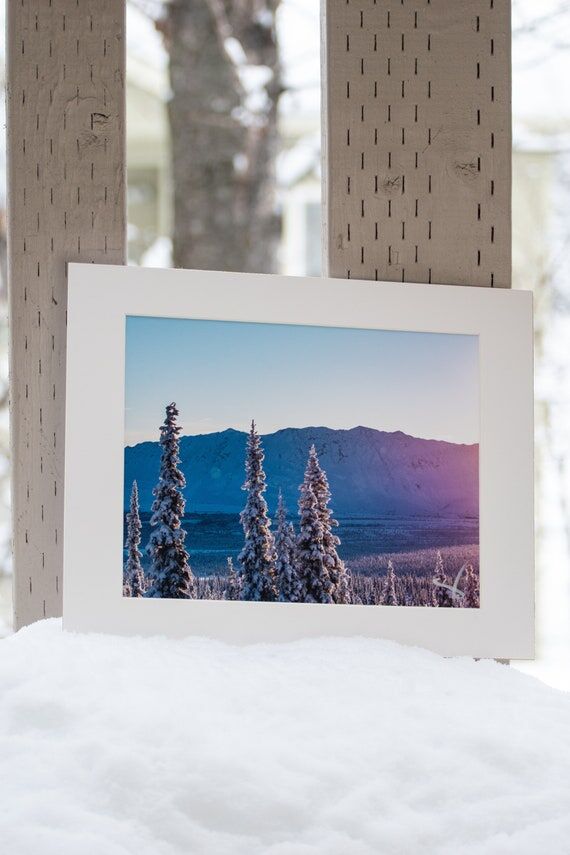 Alaska Print "Frosted Sunlight" Han...