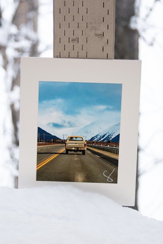 Alaska Print "Mile 79 Seward Hy." H...