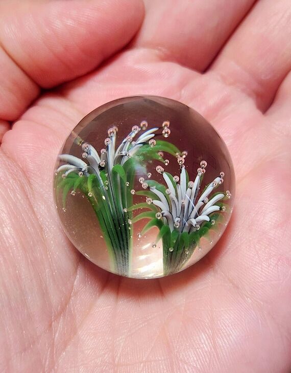 Blown Glass, Double Air Implosion Marble, Han...