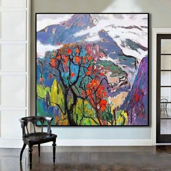 Handmade art on canvas, Original canvas paint...