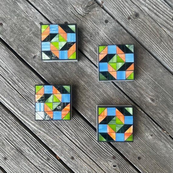 Geometric Mosaic Garden Art | Mini Stepping S...