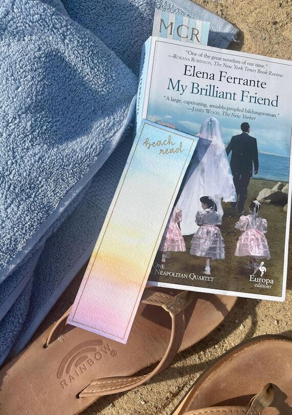 Beach Read Sunset Watercolor Bookmark | Book ...