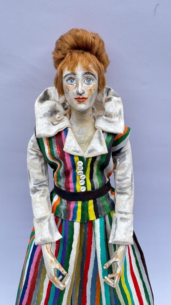 Art doll Edith Harms inspired Egon Schiele ha...