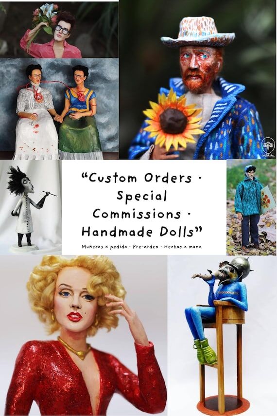 Custom Handmade doll. Made to order. (Referen...
