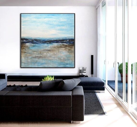 Original Large Abstract Painting Modern Art B...