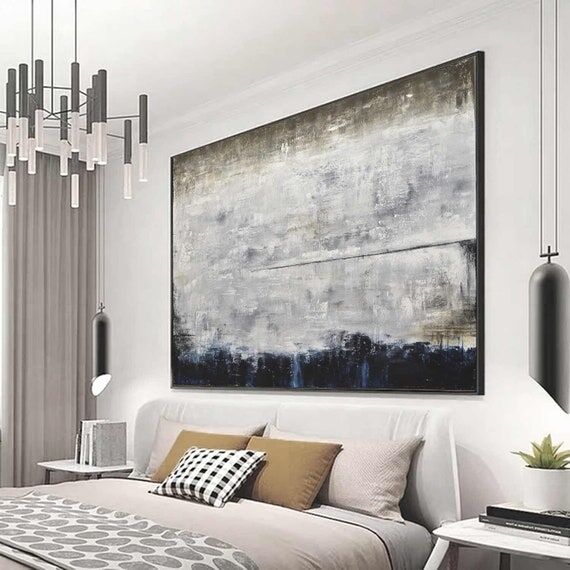 Large Horizontal Original Modern Abstract, Wa...