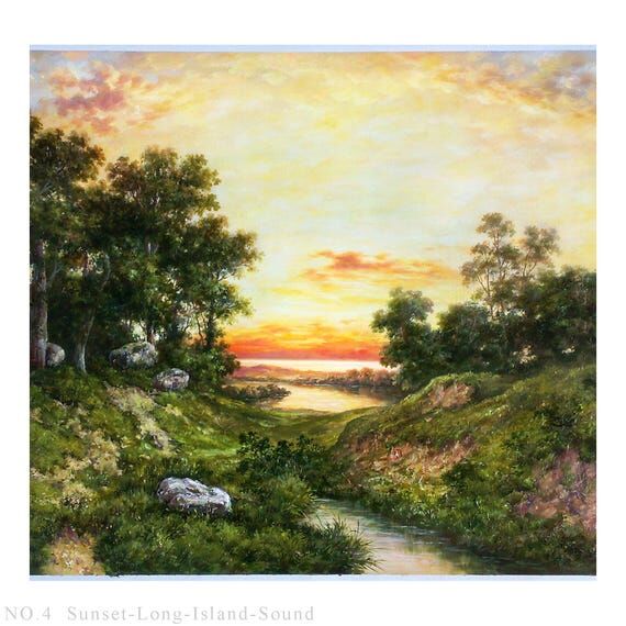 9 Handmade Thomas Moran landscape canvas pain...