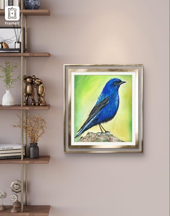 Grandala Bird Watercolor Painting: Original H...