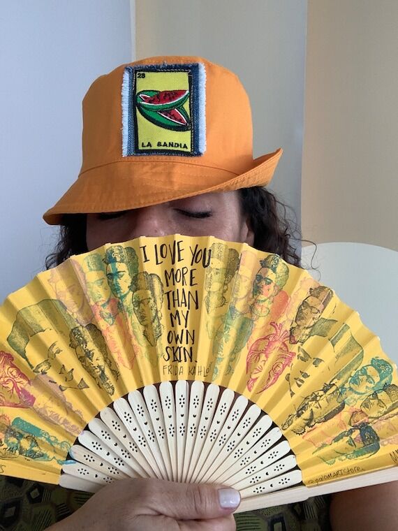 Frida Kahlo Handmade Paper Fan...