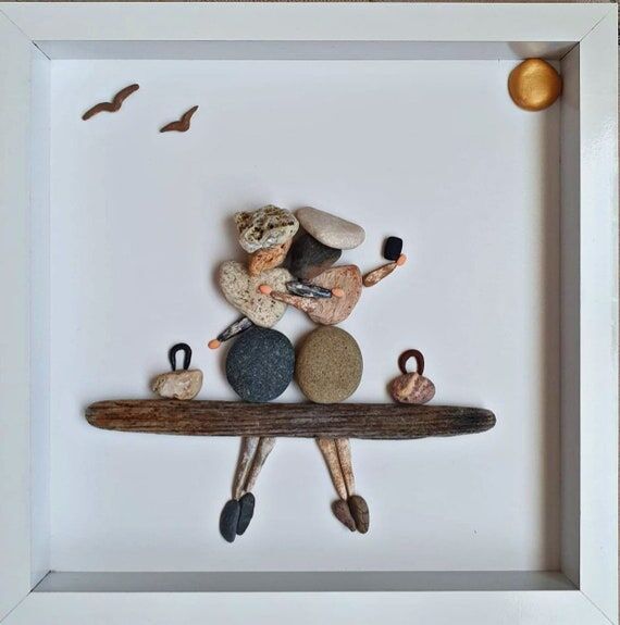 Pebble art best friends, Personalized christm...