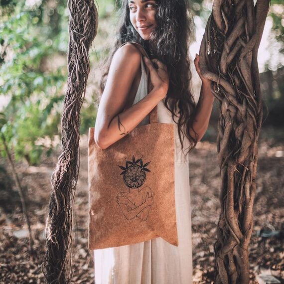Cork tote bag SELF LOVE | Vegan | eco friendl...