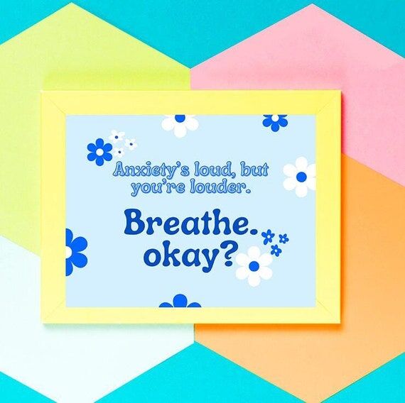 Wall Art Prints, Mental Health Decor, Anxiety...